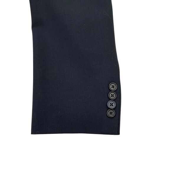 Brooks Brothers 346 Blazer Mens 42 R Black Suit Jacket Single Vent Wool Blend - Picture 5 of 14